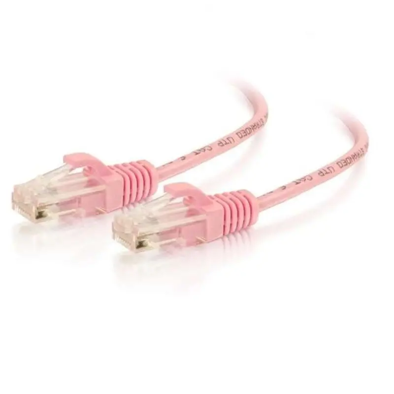 Pink Cat5E Patch Cable Pack – 5 Feet X 5, Standard Boot 1