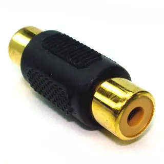 Plastic Rca Barrel Coupler – Jack-To-Jack, Gold-Plated 1