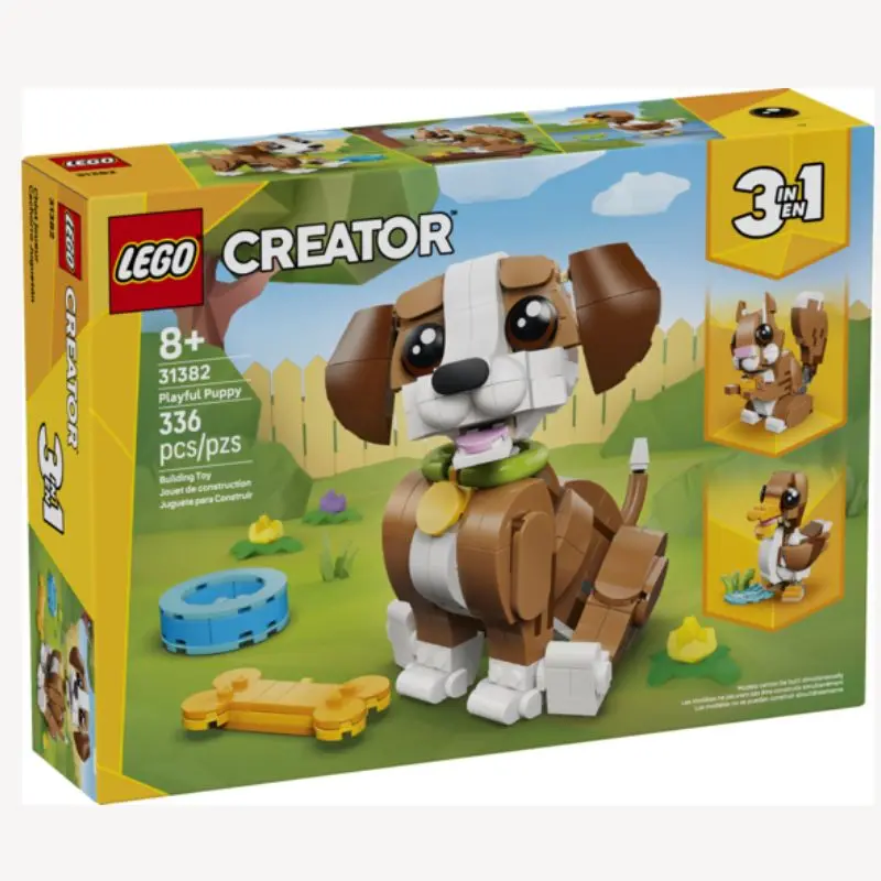 Playful Puppy Animal Building Set – V39 Cute Animals Theme, 336-Piece Kit 1