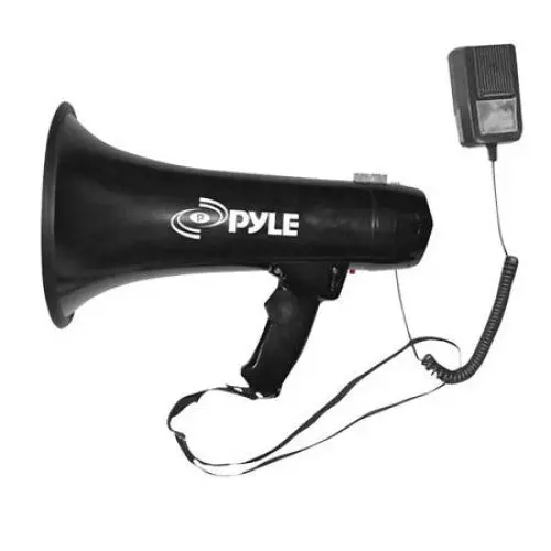Pmp43In Portable Megaphone – 40W Output, Detachable Mic, Siren Mode, 3.5Mm Aux Input 1