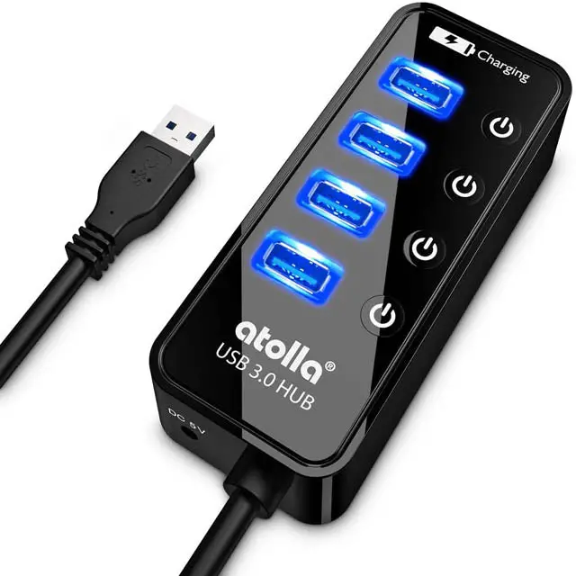 Powered Usb 3.0 Hub – 4-Port, Bus-Powered Option Support, Compact Design 1