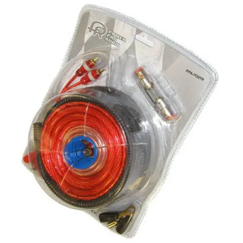 Ppa703 High-Power Car Audio Installation Kit – 4 Awg Power Wire (1500W), 16 Ft, Includes 10 Awg Speaker Cables & Full Wiring Accessories 1