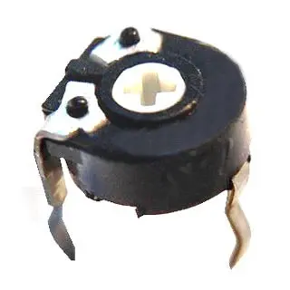 Pt10Mv-2M2 Trimmer Potentiometer – 2.2M Ohm, Through-Hole, 10Mm Round Package, Transformer Style (2 Per Pack) 1