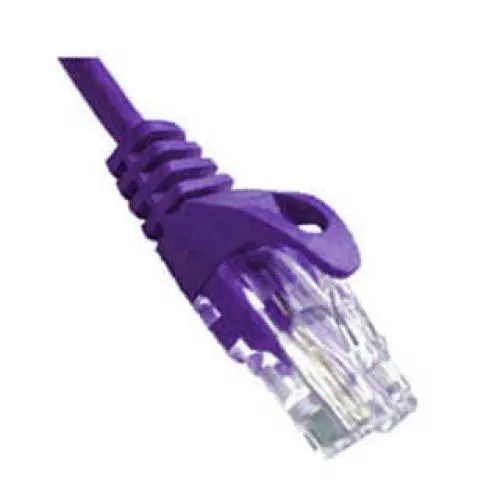Purple Cat5E Snagless Patch Cable – 6 Feet 1