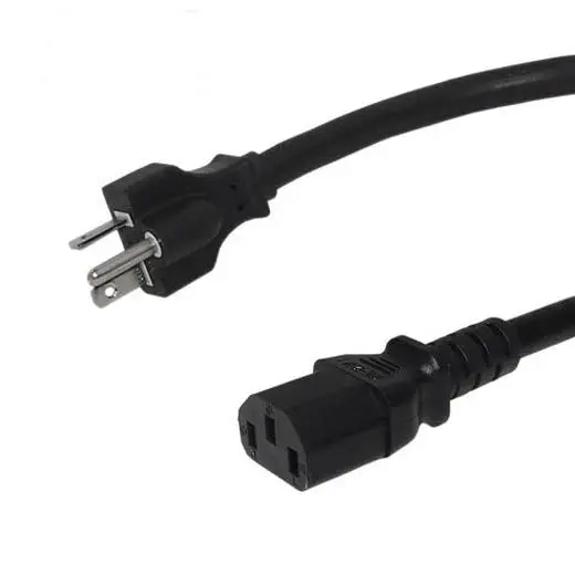 Pwc-140-03 – 3 Ft, 15 A, 250 V Sjt Power Cord (3/14 Awg, Black, Nema 6-20P To Iec C13) 1