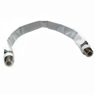 Qk-1025 Flat Rg6 Coaxial Cable With F-Female Connectors (8 Inch Length) 1
