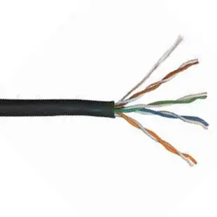 R12-41107 – 1000-Foot Solid Black Cat5E Utp Ethernet Cable – Cm Rated, 350 Mhz 1