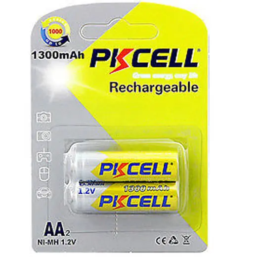 Rechargeable Aa Nimh Battery – 1.2 V, 1300 Mah, Pack Of 2 1