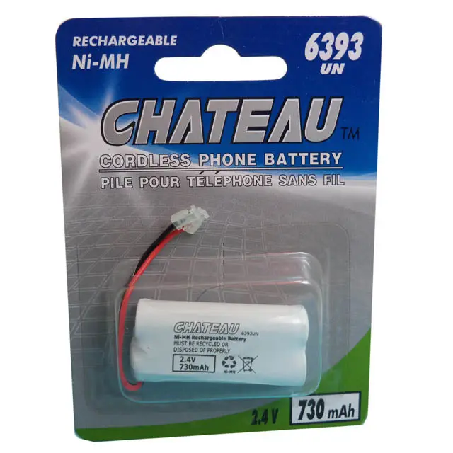 Rechargeable Ni-Mh Aaa Battery Pack – 2.4V, 730 Mah, Universal Connector 1