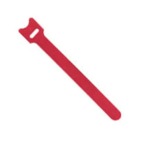 Red 6-Inch Hook-And-Loop Cable Ties (5 Pcs) 1
