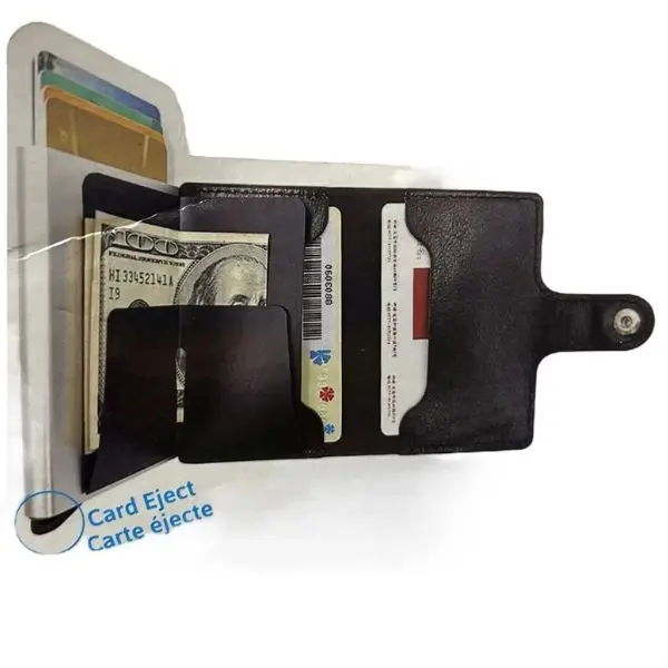 Rfid-Blocking Card Eject Wallet – Slim, Secure Design With Color-Assorted Options 2