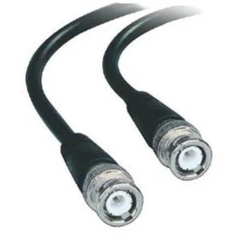 Rg59 Coaxial Bnc Cable – Male-To-Male Connector, 25-Foot Black Shielded Length 1