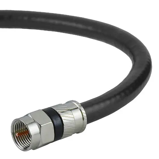 Rg6U Coaxial Video Cable – Female-To-Female, 50 Feet, Black 1