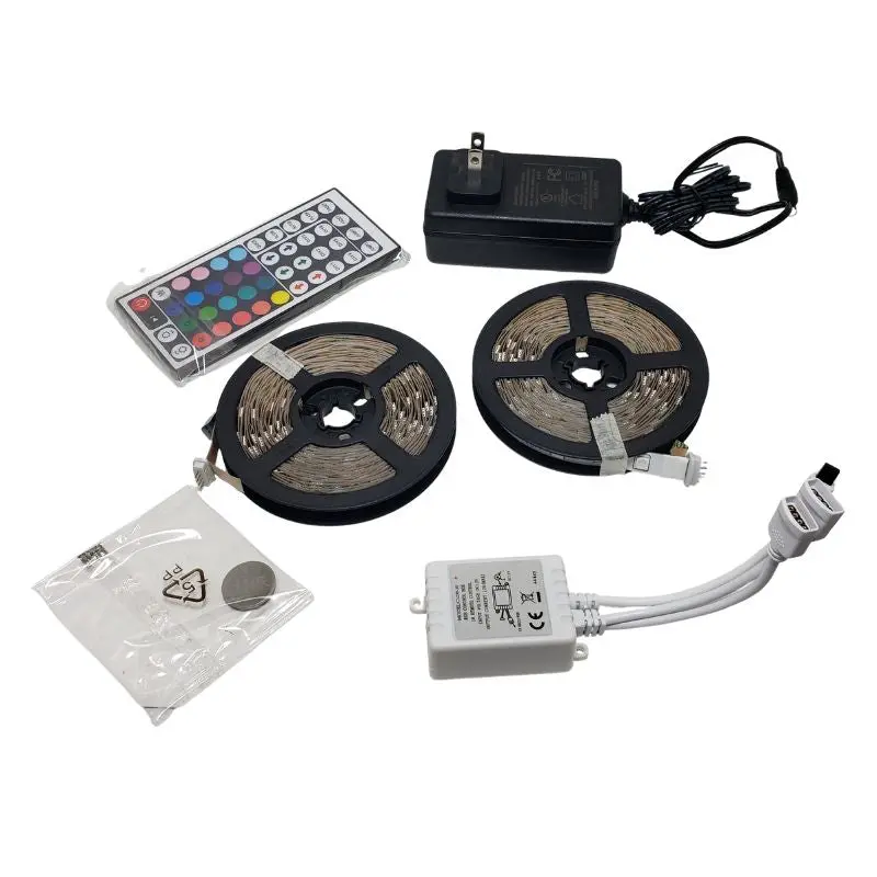 Rgb Led Strip Light – 2 X 16Ft Flexible Tape, 12V Dc With Remote Control 1
