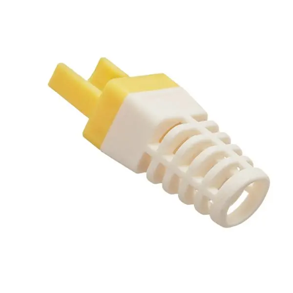 Rj45 Strain Relief Boot – Yellow, Cat5E/Cat6 Compatible, 50-Pack 1