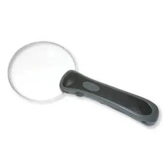 Rm-95 Rimless 2X Led-Illuminated Handheld Magnifier With Soft Carry Case And Batteries 1