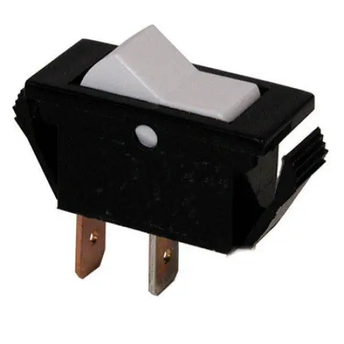 Sdw-112A-13 Single-Pole Single-Throw Rocker Switch – 12A, 125Vac, White Actuator, 13.5×28Mm Quick-Terminal Mount 1