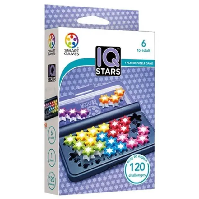 Sg411 – Iq Stars Pattern-Matching Puzzle – 120 Challenges, Travel-Friendly Logic Game 1