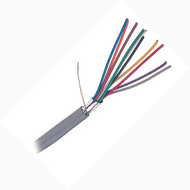 Shielded 10-Conductor 22 Awg Control Cable – 75 M, Ft4 Rated, 600V, 105°C, Grey Jacket 1