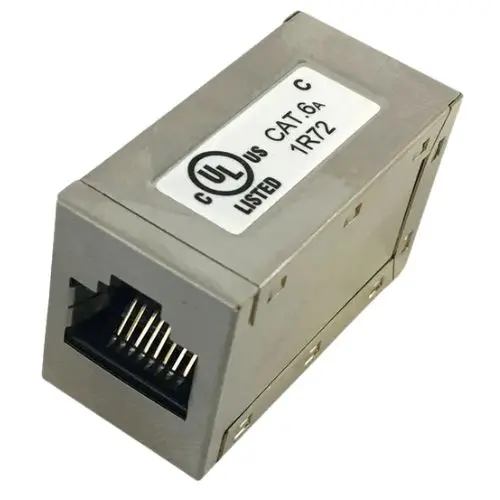 Shielded C6A Modular Coupler With 8P8C Jack – Cn-C6A-Ffs 1