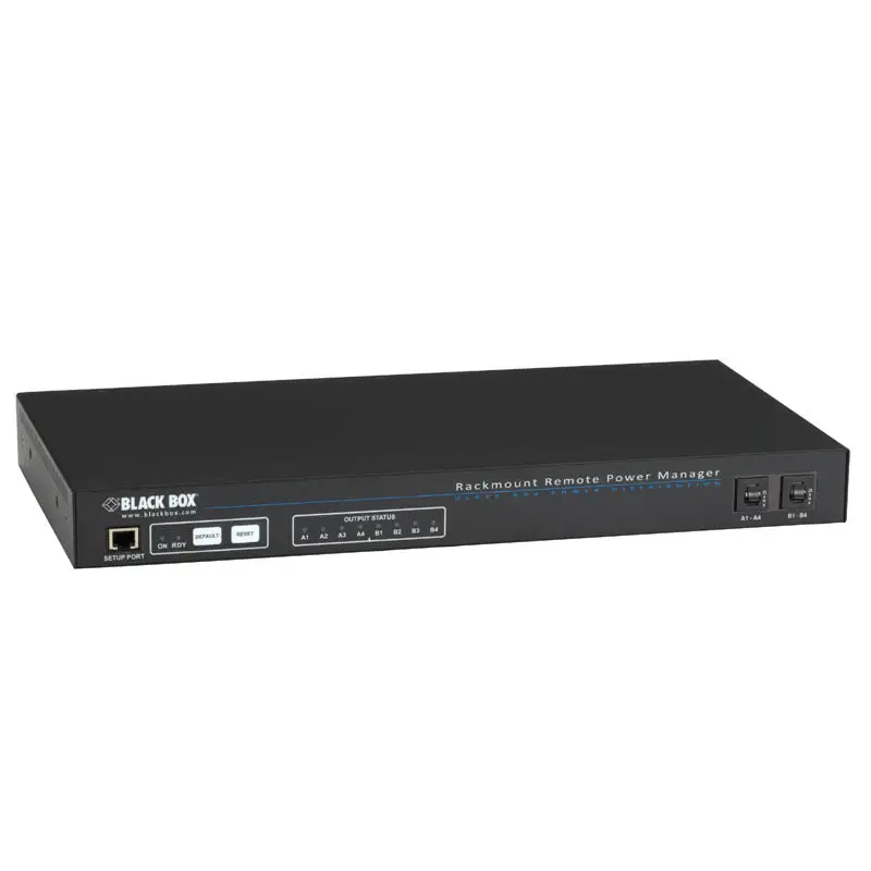 Single-Circuit Rackmount Power Manager – 15A Remote Control, 8× Nema 5-15R Outlets 1