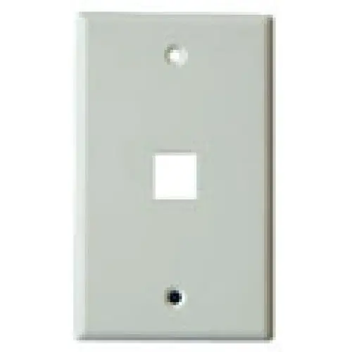 Single-Port White Wall Plate – Pack Of 10 1