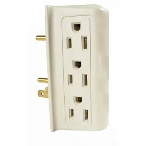 Six-Outlet Wall Tap With Side-Entry Design – 15 A, 125 V, 1875 W – Mrul020 1