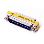 Slim 25-Pin Male-To-Female D-Sub Gender Changer Adapter 1