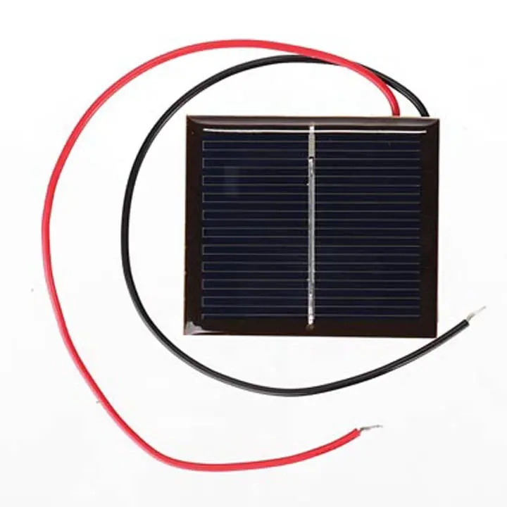 Sol3N 1V 200Ma Solar Panel With Leads – 1.8 X 1.57 Inch Compact Photovoltaic Cell 1