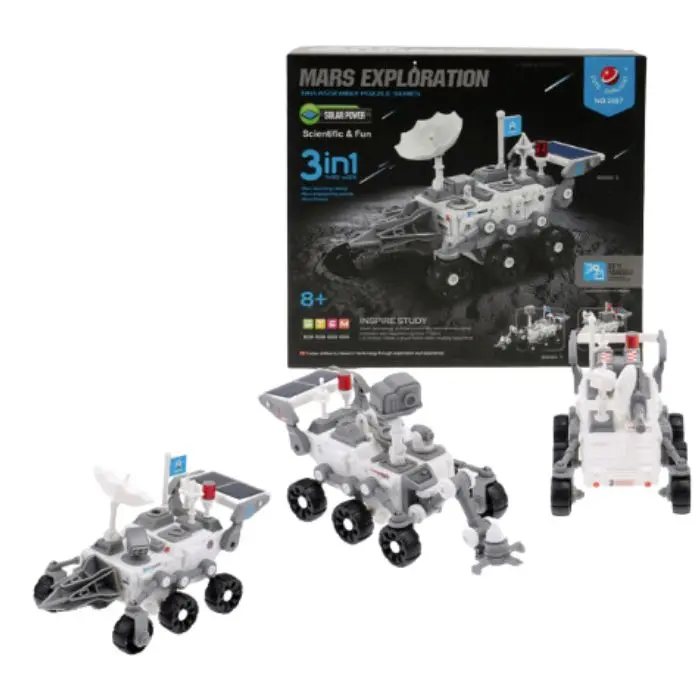 Solar-Powered Mars Explorer Kit – 3-Assembly Stem Robotics Learning Set 1