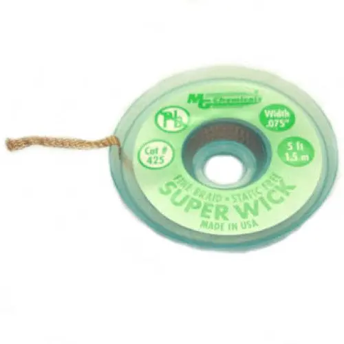 Solder Wick #3 – Green, 1.9 Mm Width, 5 Ft, Ra Rosin Flux 1