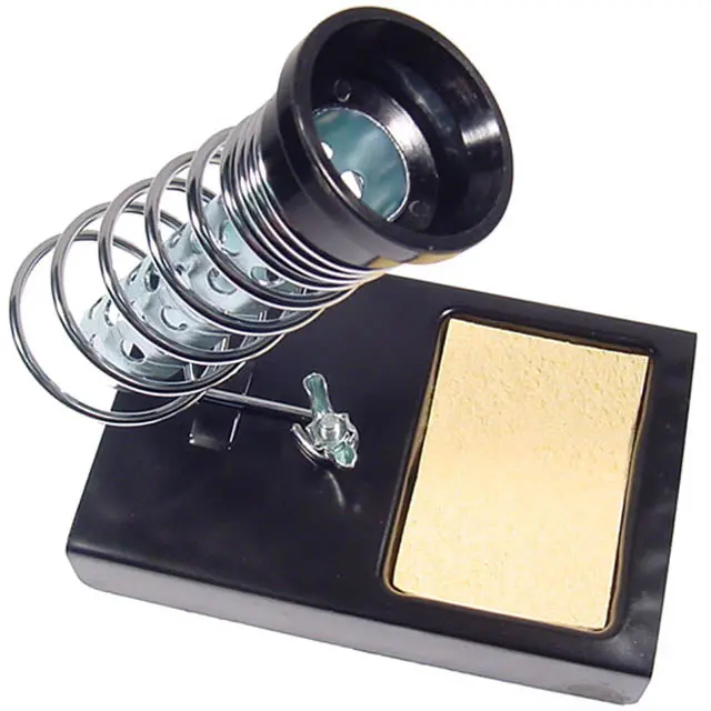 Soldering Iron Stand With Integrated Sponge And Heat-Resistant Base 1