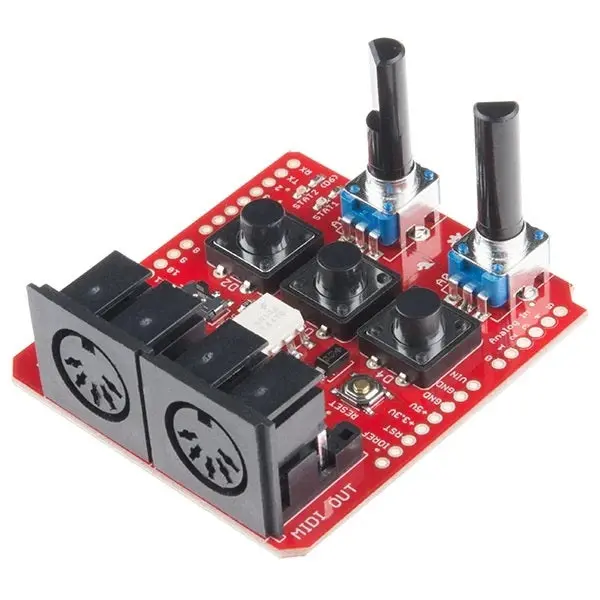 Sparkfun Midi Shield For Arduino – Easy Musical Instrument Digital Interface 1
