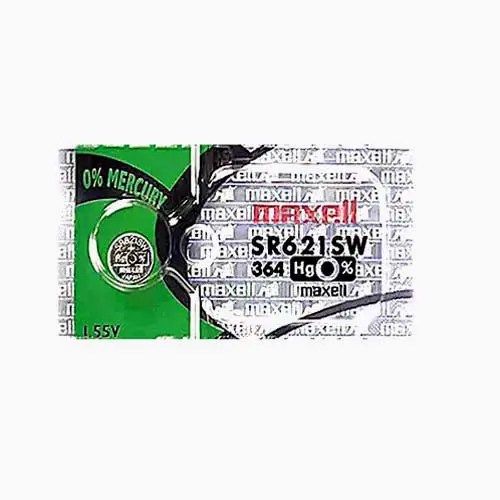 Sr621Sw Silver Oxide Battery – 1.55V 364 Equivalent (Maxell Sr621Sw/Ag1/Lr60 Replacement) 1