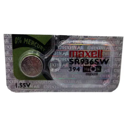 Sr936Sw Silver Oxide Button Cell Battery – 1.55V, High-Drain Watch & Hearing Aid Power 1