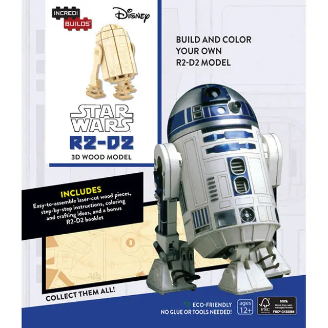 Star Wars R2-D2 3D Wooden Model Kit – Collectible Diy Assembly (Model I-980279) 1
