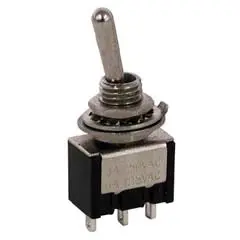 Sw1001 — Spdt Toggle Switch, 6A, 125V Ac, Center-Off Configuration, Through-Hole Mount, 6Mm Hole, Pack Of 50 1