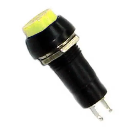 Sw1020 Yellow - Yellow Hex-Button Momentary Push Switch, 1P1T No, 12Mm Through-Hole, 3A/125Va 1