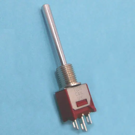 T105L1Hzqe - Momentary Spdt Toggle Switch, 2 A, (On)–Off–(On), 120 V Ac, Solder Through-Hole 1