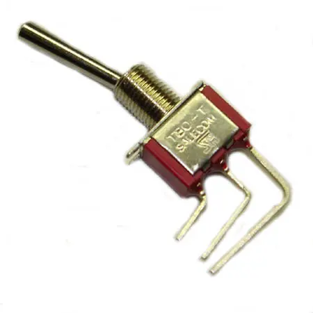T8019L-Vecq-B1 – Miniature 1-Pole Double-Throw Toggle Switch | 5A, 125Vac, Pcb-Rated, 6Mm Hole 1
