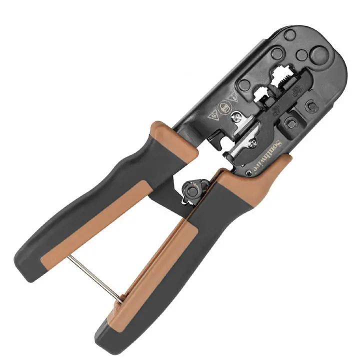 Tah-3152Xx Advanced Crimping Tool – Supports Rj11/Rj12/Rj22/Rj45, Integrated Cutter & Stripper 1