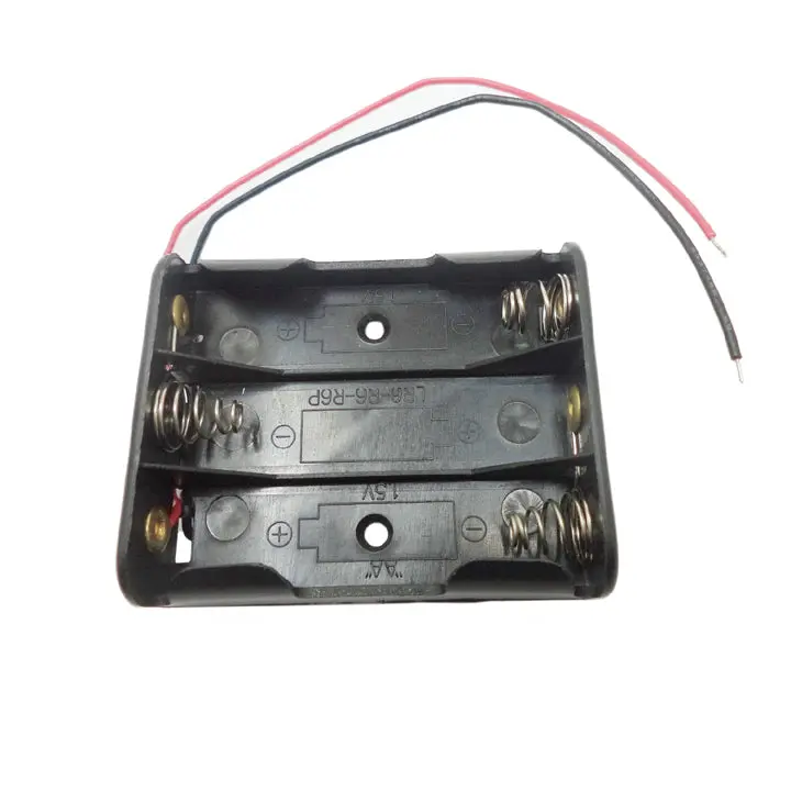 Triple Aa Battery Holder – Compact Design With Integrated Wiring 1