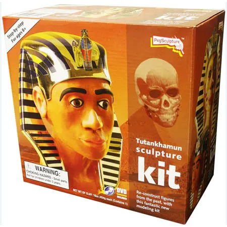 Tutankhamun Peg Sculpture Kit — Historical Figure Building Activity 1