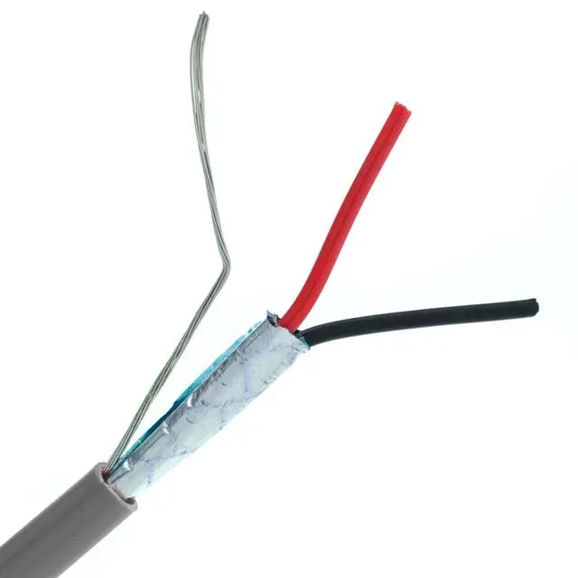 Two-Conductor Shielded Cable – 18 Awg Stranded, Gray, 500 Feet (Model 80261) 1