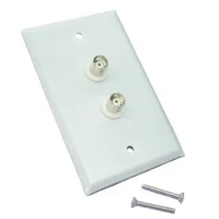 Two-Port Bnc Wall Plate: Female-To-Female Configuration 1