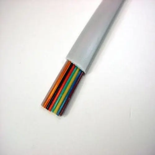 Unshielded Flat Telephone Cable – 8-Conductor, 28 Awg, Grey Jacket, 1000 Ft 1
