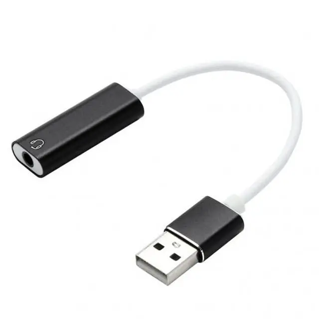Usb 2.0 To 3.5Mm Audio Adapter – Male A-Type Connector To 3.5Mm Stereo Jack 1