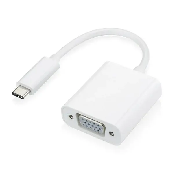 Usb-C To Vga Adapter – Active Signal Converter With Plug-And-Play Setup 1