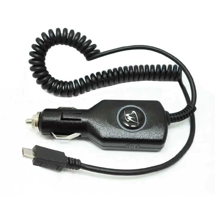 Usb Car Charger With 6-Foot Micro Usb Curly Cable – Black 1