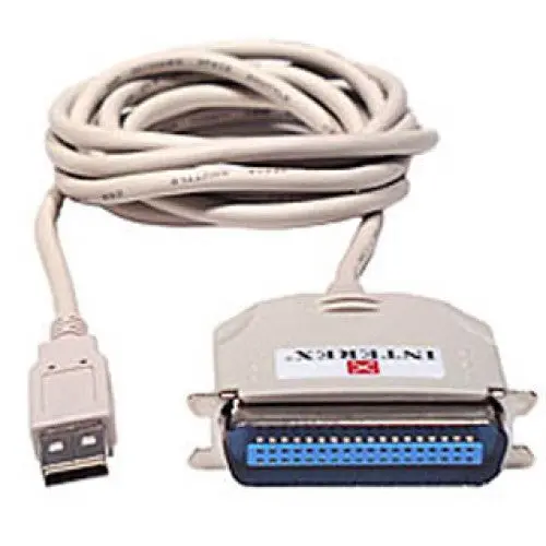 Usb-To-Parallel Adapter Cable – 4 Ft, Includes Centronics 36-Pin Male Connector 1